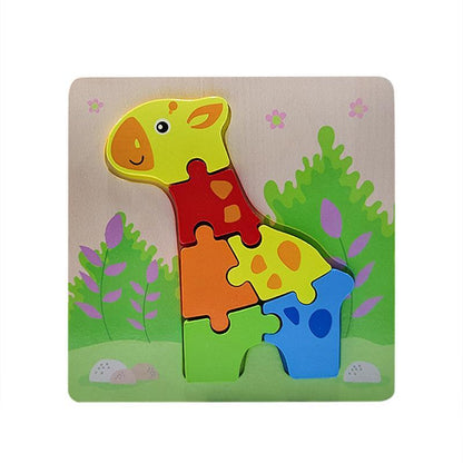 Children's Puzzle Wood Puzzle Building Block Toy