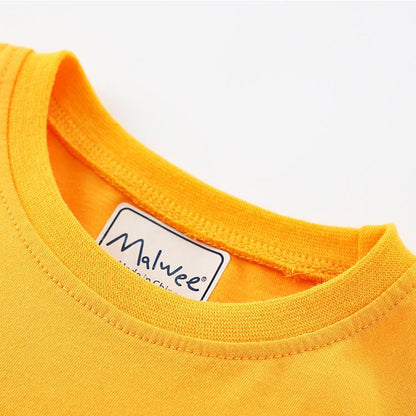 Boys' short sleeved T-shirt and shorts two piece set