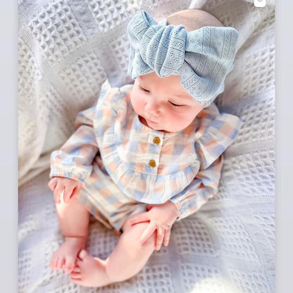 Children's Knitted Stretch Bow Hair Tape