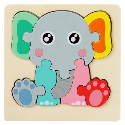 Children's Cartoon Wooden Puzzle Toy