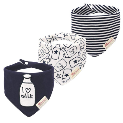 3pcs/set Baby Triangle Bib Saliva towel