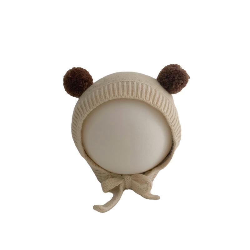 Baby Thickened Knit Hat Ear Wool Cap