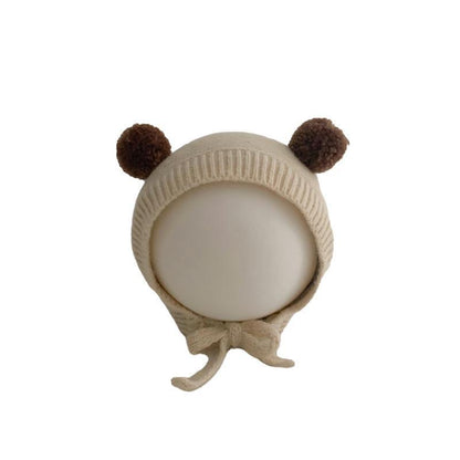 Baby Thickened Knit Hat Ear Wool Cap