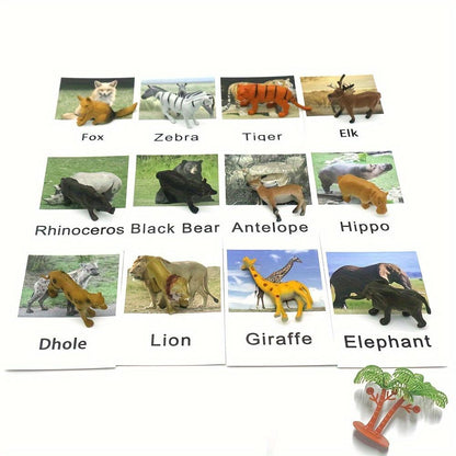 Montessori Animal Matching Card Cognitive Kids Educational Toy