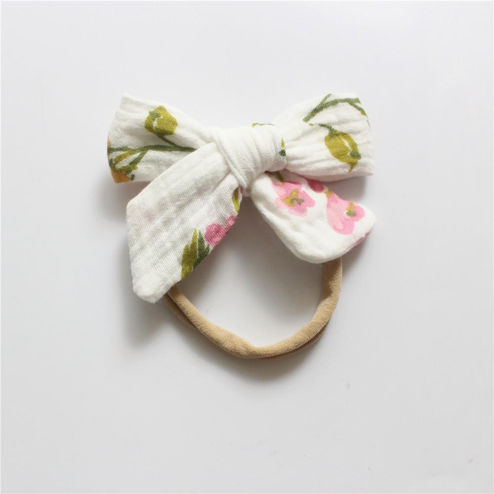 Baby Cotton Gauze Bow Hair Band Children's Hair Accessories