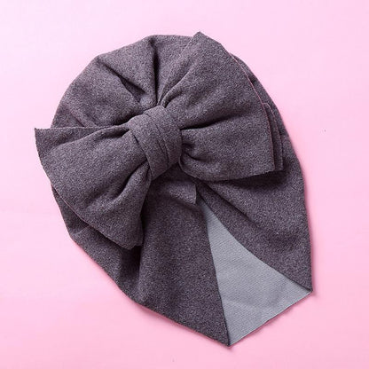 Children's Double Bow Cashmere Hat