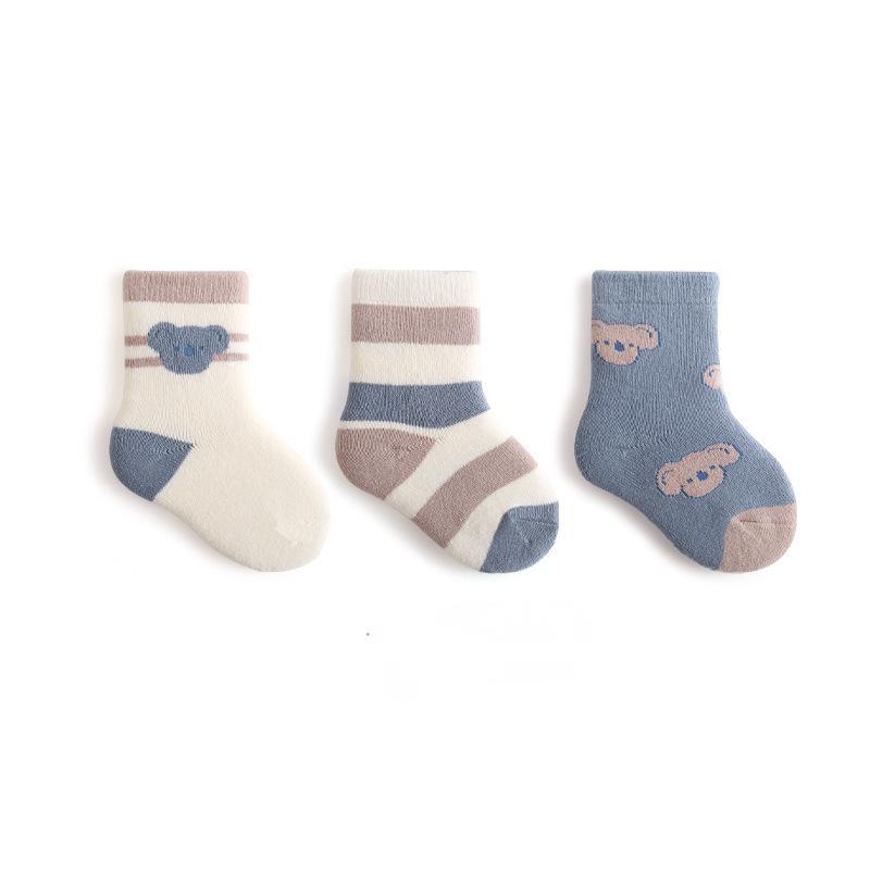 Newborn Baby Socks Padded Terry Warm Cotton Socks