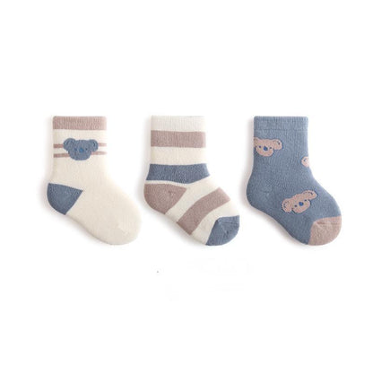 Newborn Baby Socks Padded Terry Warm Cotton Socks