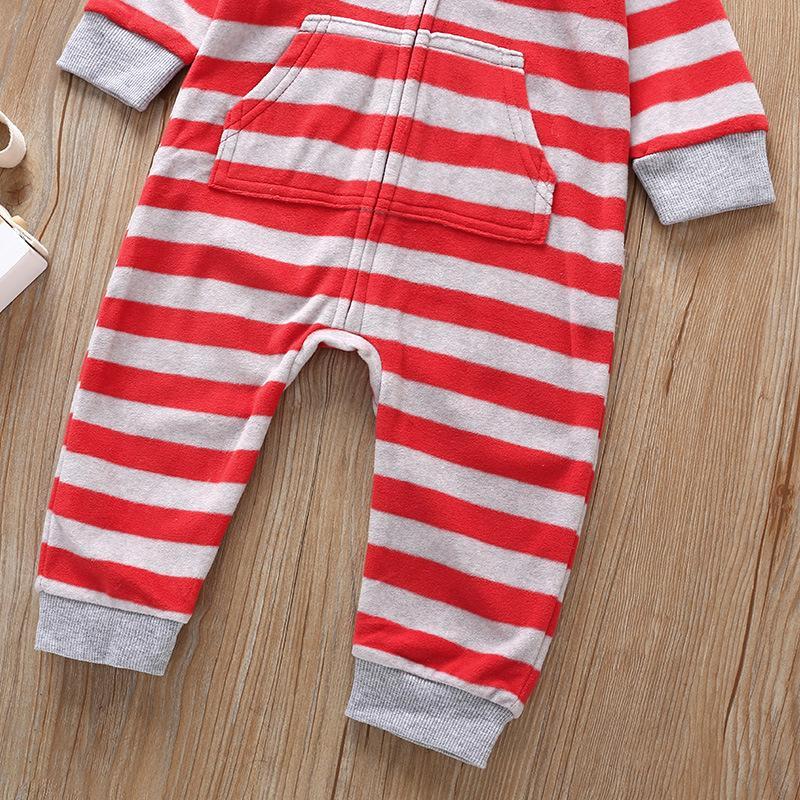 Baby Jumpsuit Hooded Long Sleeve Suit