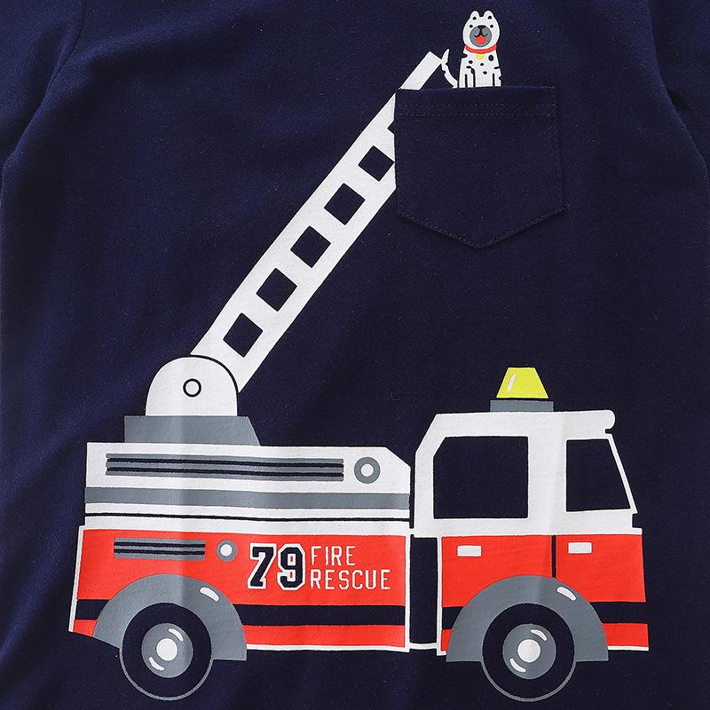 Versatile T-shirt cartoon round neck baby bottom shirt
