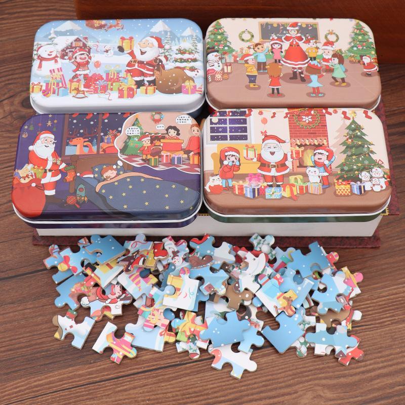 Children Christmas Wooden Puzzle Toy Gift