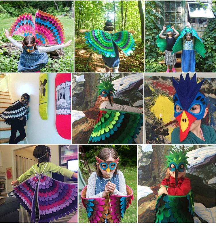 Felt Wings Evil Children Dress Up Wings for Halloween
