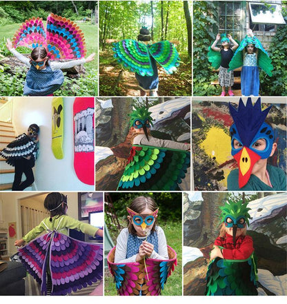 Felt Wings Evil Children Dress Up Wings for Halloween