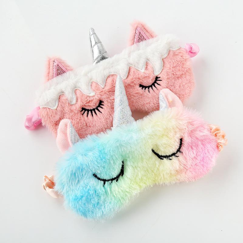 Unicorn Eye Patch Colorful Plush Eyeshade
