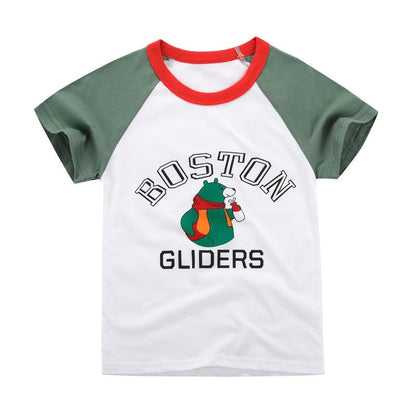 Boys' Short Sleeve T-Shirt Baby Cute Cotton Top