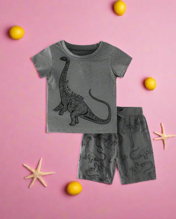 Boys' Casual Short Sleeve T-shirt and shorts two piece set