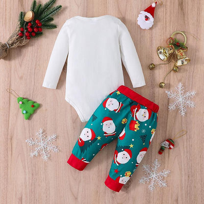 Children's Cartoon Cotton Trousers Long Sleeve Two-piece Set