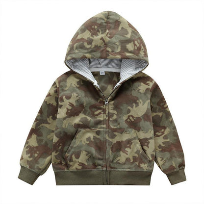 Children's Long Sleeve Zip Hooded Jacket
