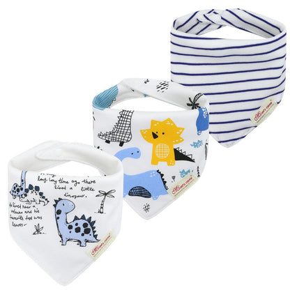 3pcs/set Baby Triangle Bib Saliva towel