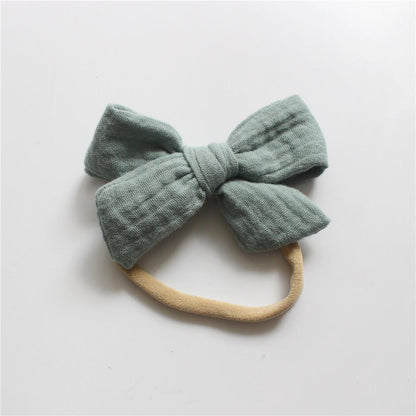 Baby Cotton Gauze Bow Hair Band Children's Hair Accessories