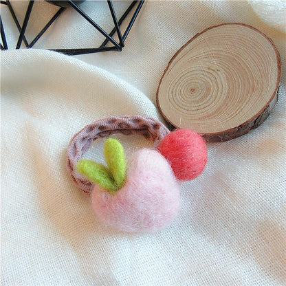 Cartoon Children's Fun CUTE Wool Hair Loop Hair Tie Rope