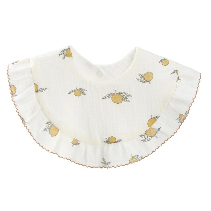 Baby Unisex Rainbow Love heart Polka dots Print Baby Bibs