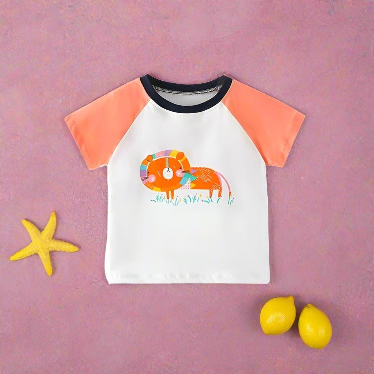 Cartoon round neck cotton coat