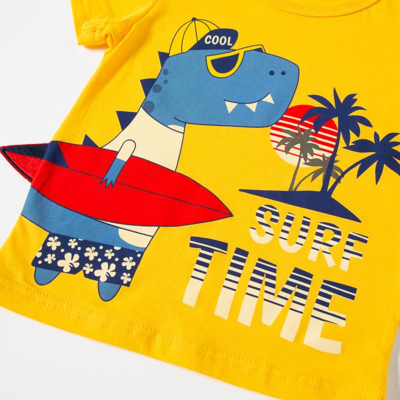 Children's short sleeved T-Shirt New Cartoon dinosaur