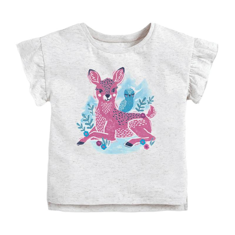 T-shirt Knitted Short Sleeve Girls' T-shirt
