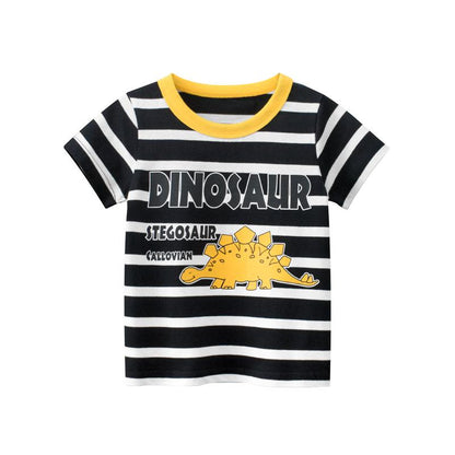 Boys' short sleeve stripe T-shirt