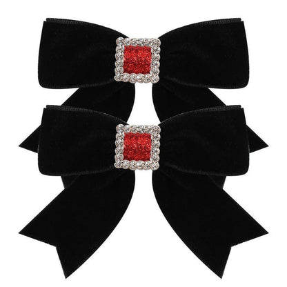 Children's Christmas Hair Clip Handmade Bow Hairpin