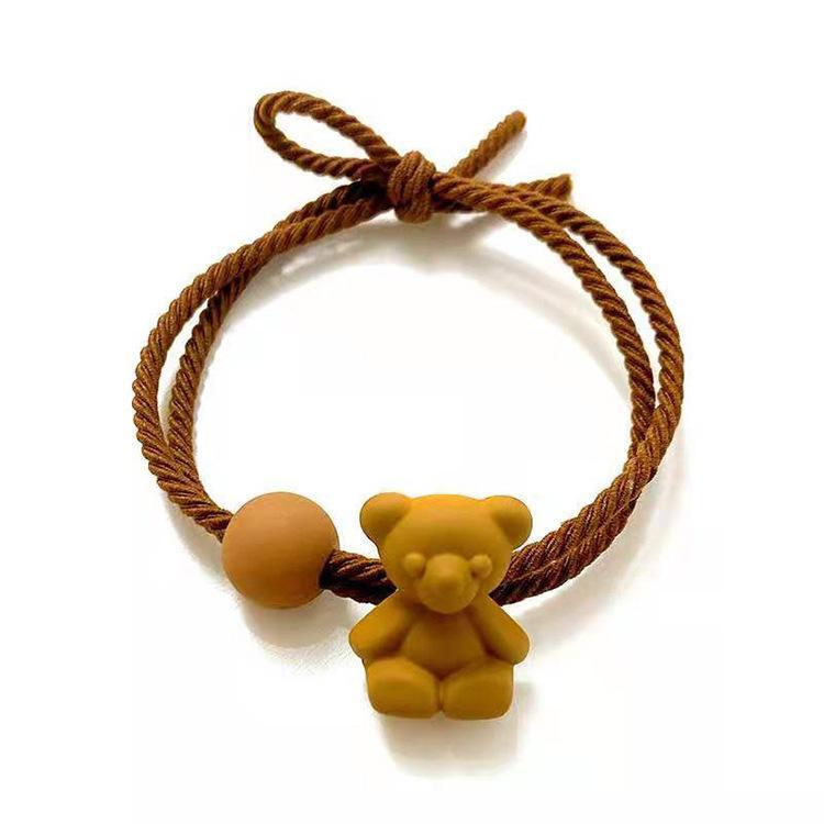Bear Hair Ring Cartoon Hair Rope Set