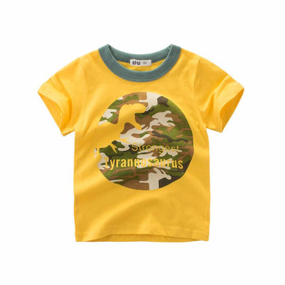 Wholesale of boys' short sleeved t-shirts