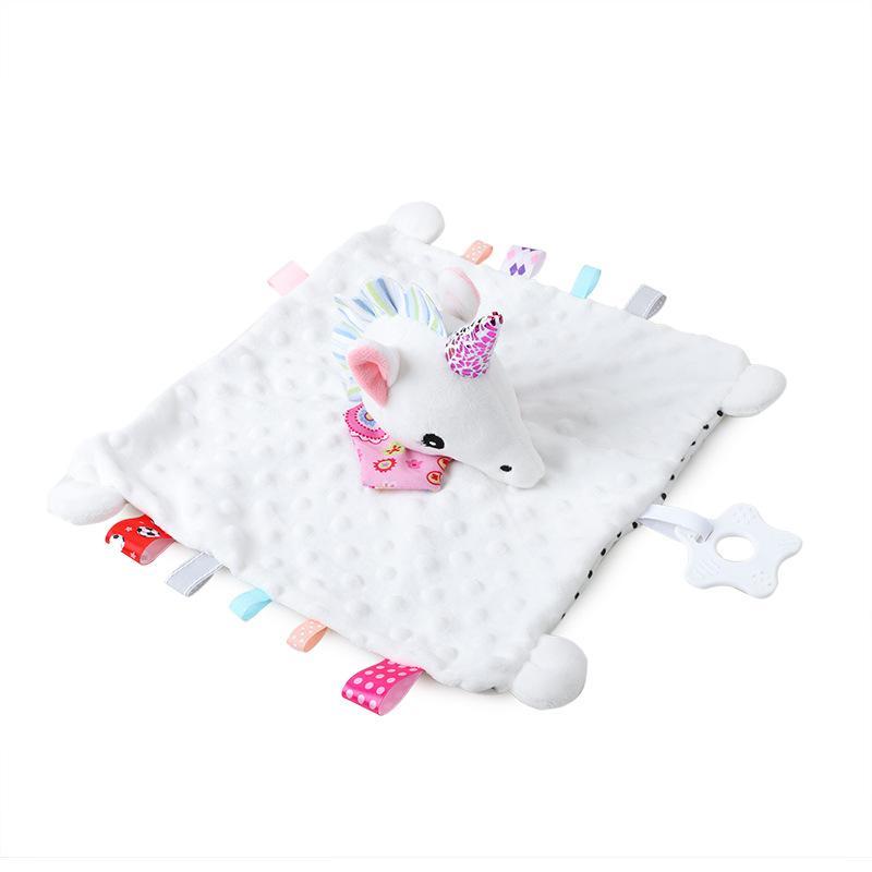 Baby animal card bed hanging towel toy
