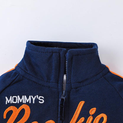 Baby's Striped Long Sleeve Tee Pants Jacket Set of Three