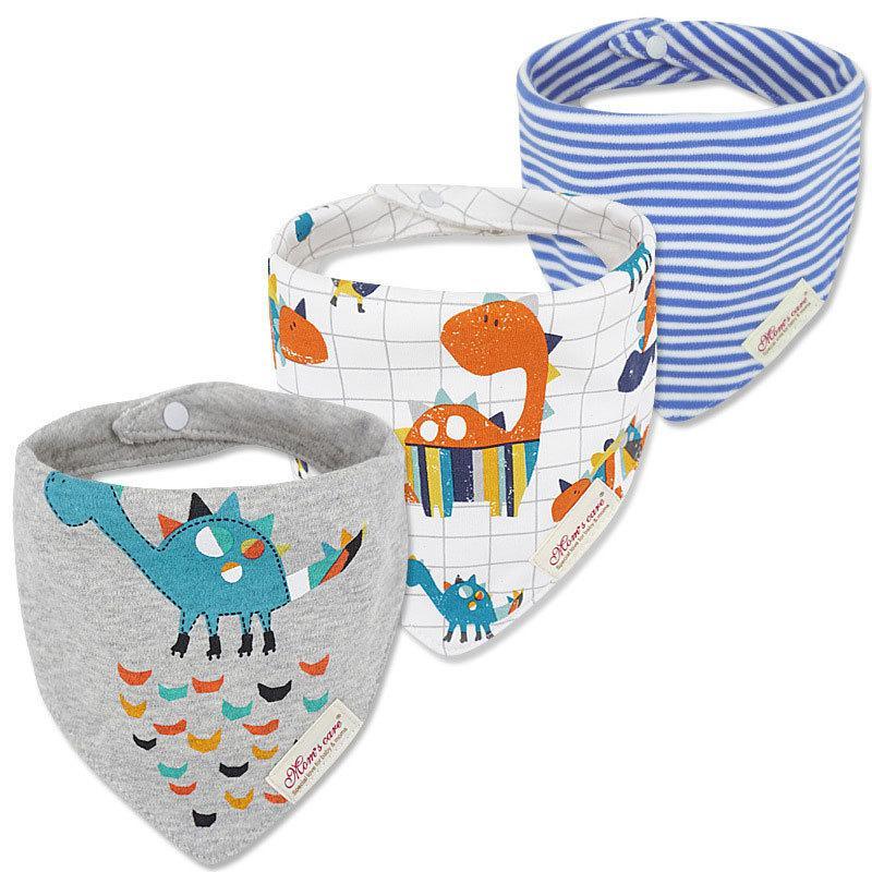 3pcs/set Baby Triangle Bib Saliva towel