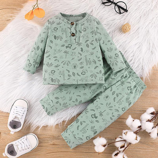 Children's Long Sleeve Crewneck Pullover Pants Set
