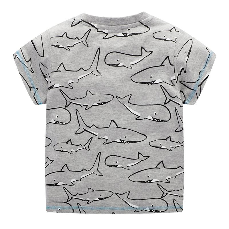 Short sleeved T-shirt cotton boys' bottomed top