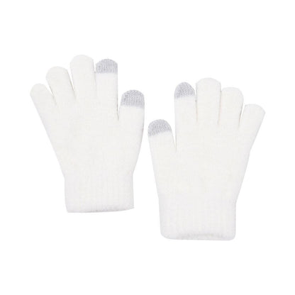 Warm Children's Knitted Gloves Touch Screen Plush Gloves