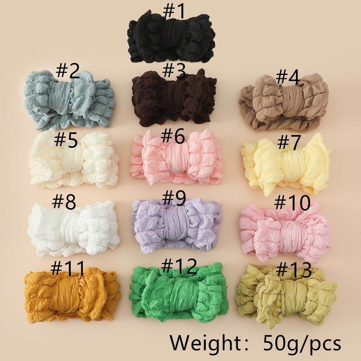 Girls Solid Color Bow Accessories Headwear Wholesale