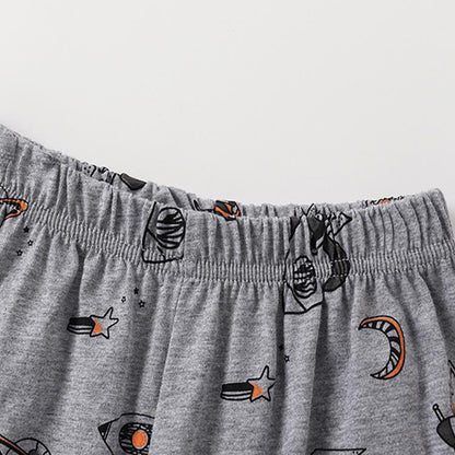 Children's short sleeved boys' casual cartoon two-piece set