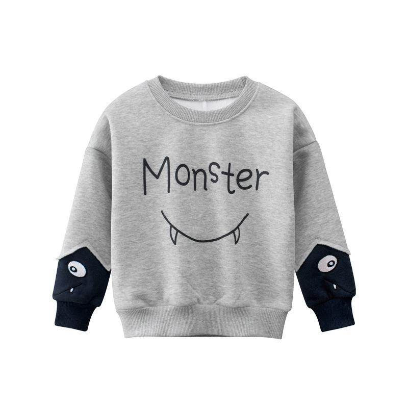 Children's Long Sleeve Sweater Plus Velvet