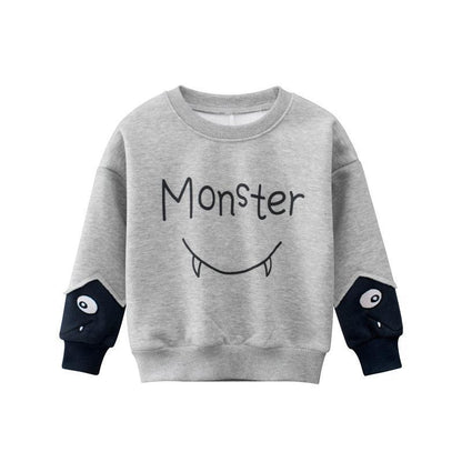 Children's Long Sleeve Sweater Plus Velvet