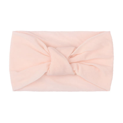 Children's Headwear Baby Solid Nylon Brimmed Hair Band Baby