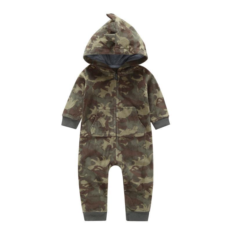 Long-sleeved Jumpsuit Velvet Baby Clothes Climbing Clothes