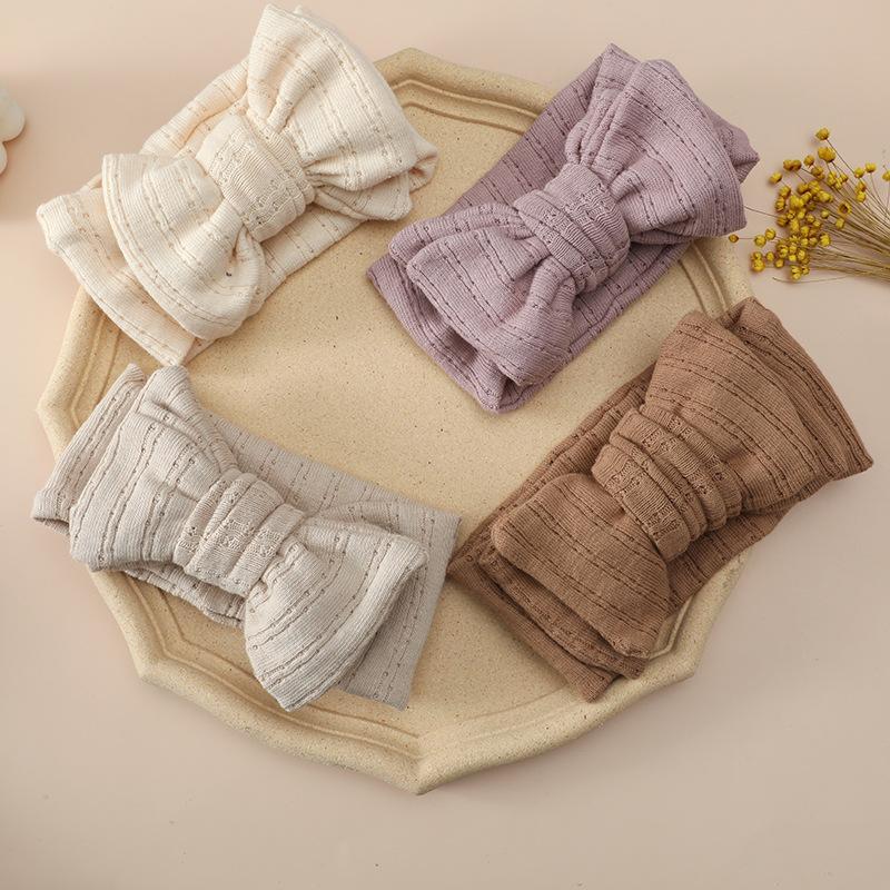 Children's DIY Double Bow Knit Headband
