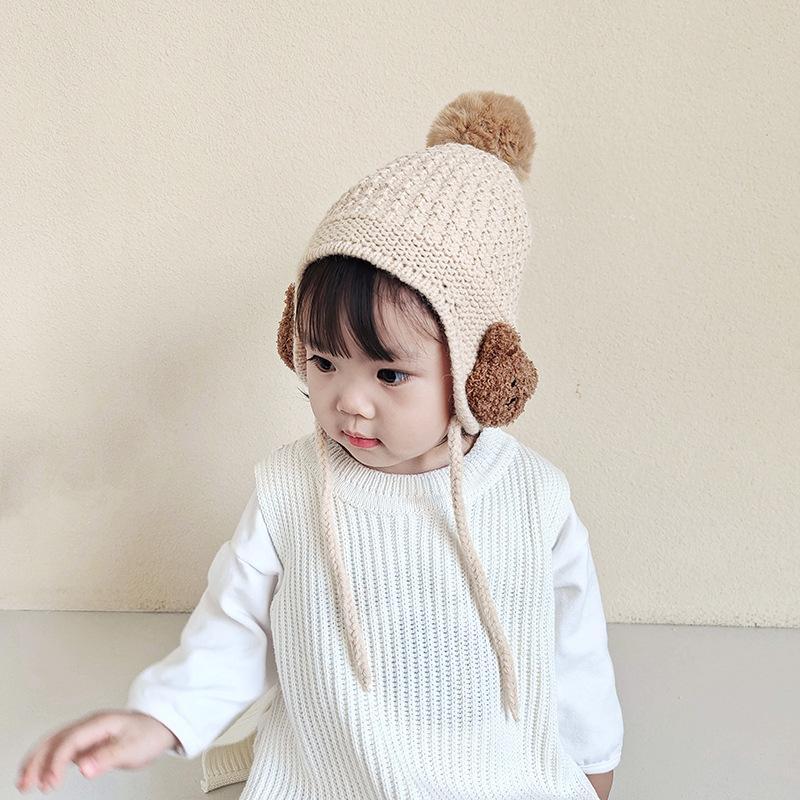 Children's Thickened Warm Knitted Hat Ear Protection Hat