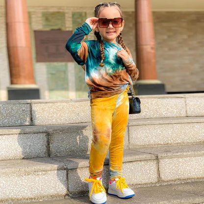 Girls Autumn New Casual Loose Bat Sleeve Long Sleeve Suit