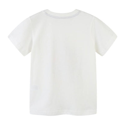 Children's round neck cartoon printed bottom shirt