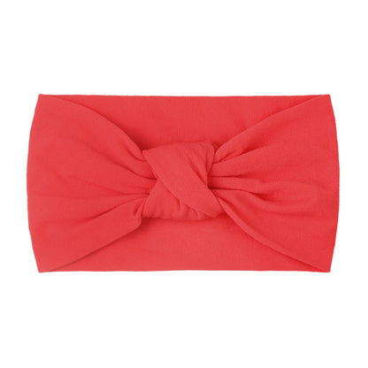 Children's Headwear Baby Solid Nylon Brimmed Hair Band Baby